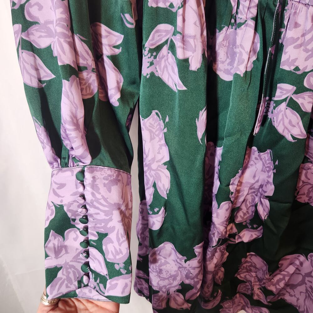 BY MALINA Gigi Mini Green Purple Semi Formal Dress - Picture 10 of 13